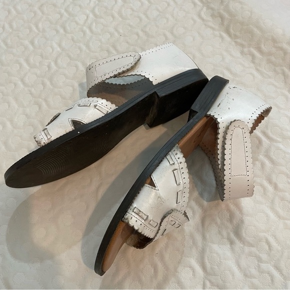 Vintage Romano White Leather Open Toe Sandals Women’s Size 7.5 Fair Condition - Picture 12 of 13